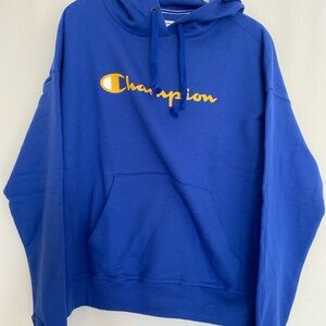 Champion Women's Medium Blue Hoodie Sweater Pullover